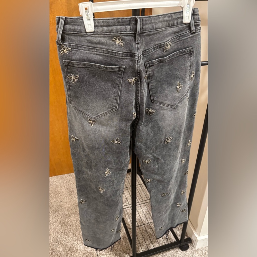 DRIFTWOOD Black Bee Embroidered Jeans - Picture 4 of 5